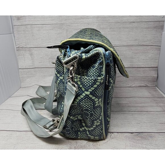 Petunia Pickle Bottom Boxy Diaper Bag Backpack Blue Teal - Picture 4 of 7